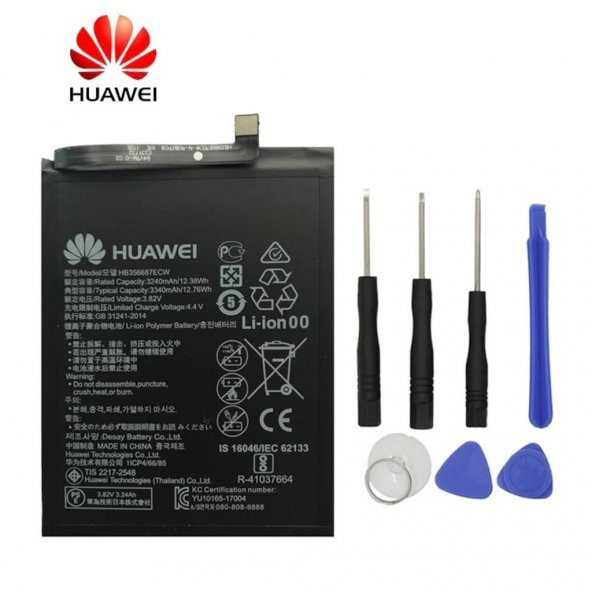 Huawei Mate 10 Lite / G10 HB356687ECW Batarya Pil ve Tamir Seti