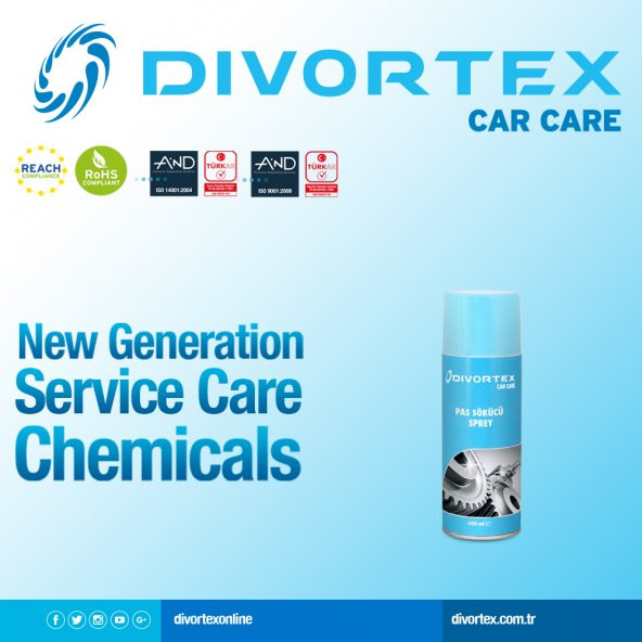 Divortex Güçlü Pas Sökücü ve Önleyici Sprey 400 ml. x 12 Adet - 2