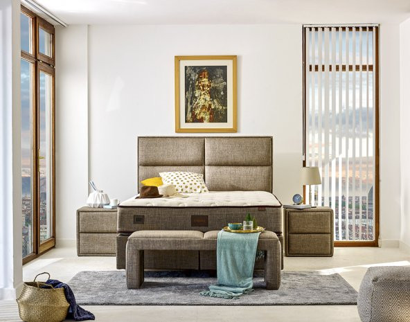 Organic Cotton Yatak 160x190 Çift Kişilik Doğal Pamuk Kumaşlı Ekstra Lüks Yumuşak Yatak 32 cm - 2