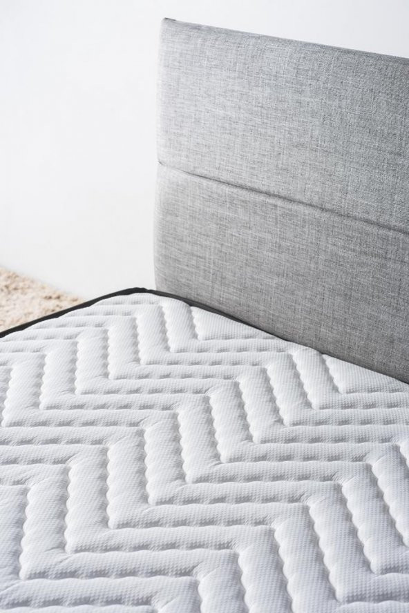 Niron Silver 150x200 cm Çift Kişilik Tam Ortopedik Sert Yatak - 4