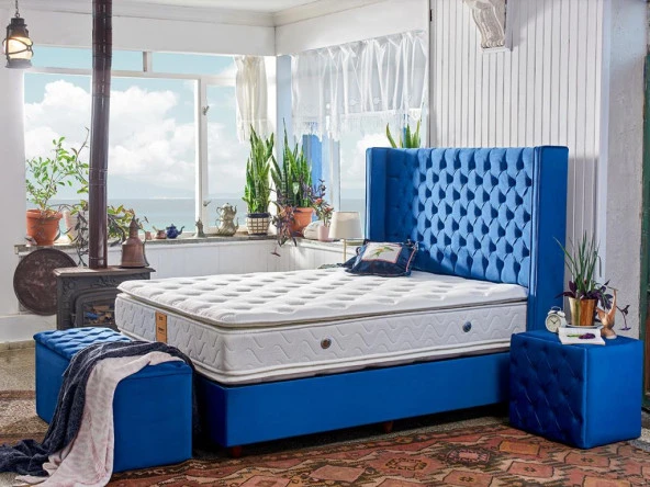 Dream Yatak 100x190 Tek Kişilik Çift Pedli Ekstra Lüks Yatak 34 cm Pamuklu Örme Kumaş - 2