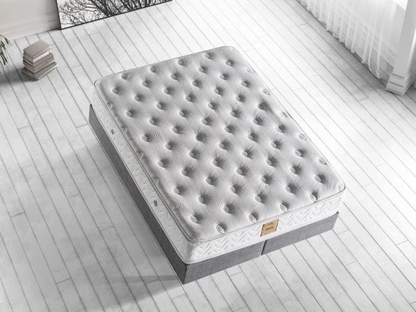 Dream Yatak 100x190 Tek Kişilik Çift Pedli Ekstra Lüks Yatak 34 cm Pamuklu Örme Kumaş - 5