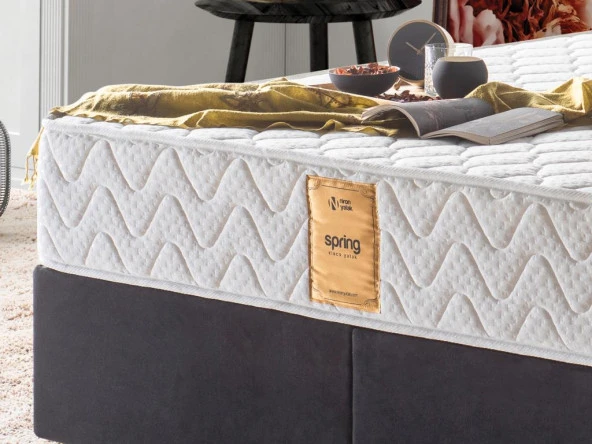 Niron Spring Visco Tek Kişilik Yaylı Visco Yatak 90x200 cm Lüks Ergonomik Yatak Hem Yaylı Hem Visco - 6