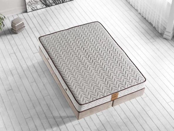 Exclusive Yatak 90x190 Tek Kişilik Visco Yatak Ekstra Lüks Yaysız Yatak 24 cm Pamuklu Keten Doğal Kumaş - 6