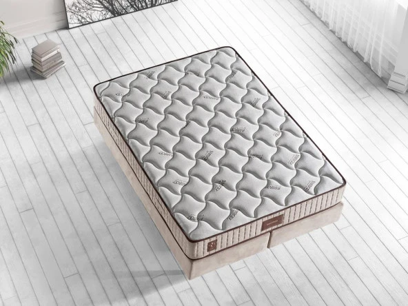 Niron Bamboo Yatak 90x190 Tek Kişilik Doğal Bambu Kumaş Tam Ortopedik Orta Sert Yaylı Yatak - Resim 8