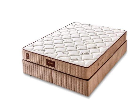 Niron Bamboo Yatak 90x200 Tek Kişilik Doğal Bambu Kumaş Tam Ortopedik Orta Sert Yaylı Yatak - Resim 7