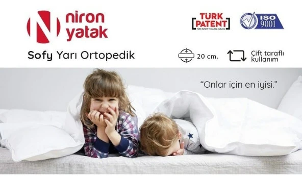 Çift Kişilik Lüks Yarı Ortopedik 150x200 cm Niron Sofy Yatak - Resim 2