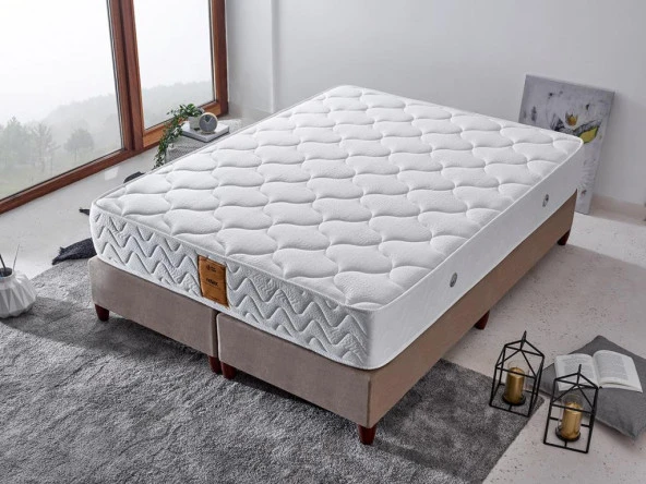 Relax Yatak 140x190 Çift Kişilik Orta Sert Beş Yıldızlı Otel Yatağı Lüks Ortopedik Yatak Çift Taraflı 28 cm