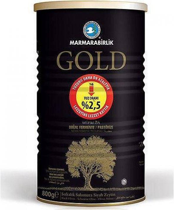 Marmarabirlik Gold Zeytin  800gr. Teneke