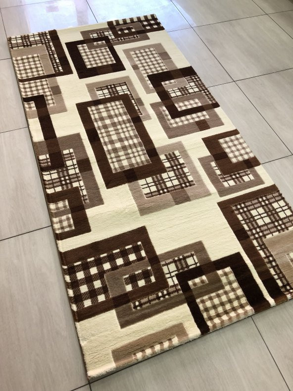 Saray Halı Klasik 11593 T-L Kahve Krem 100x200 Yolluk 2 Metre ! - 2