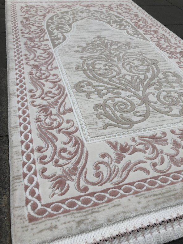 Pudra Pembe Namazlık 80x125 Kaliteli Lüks Seccade ! - 2
