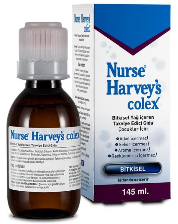 Nurse Harveys Colex Kimyon Dereotu Yağı İçeren Şurup 145ml