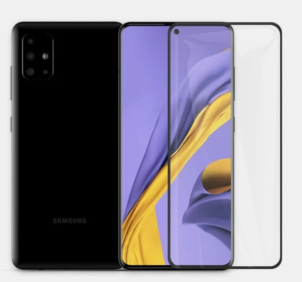 Samsung Galaxy A51 5D Mat Seramik Tam Kaplayan Ekran Koruyucu Cam