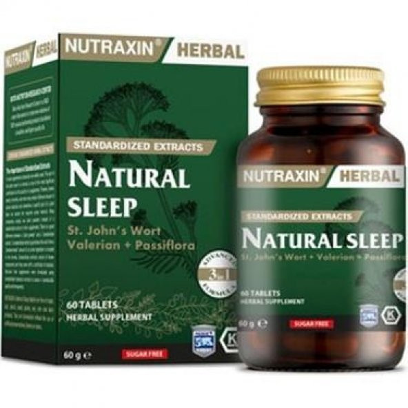 Nutraxin Natural Sleep 60 Kapsül SKT:01/2023