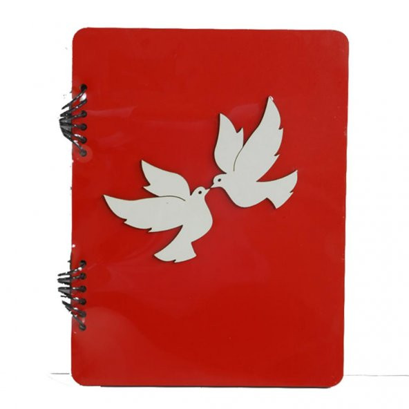 Gökkuşağı 15x21 cm Figürlü Kırmızı Kendin Yap Albüm
