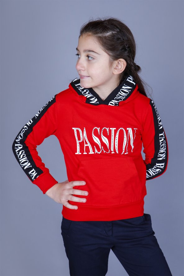 Toontoy Kız Çocuk Passion Baskılı Sweatshirt - 6