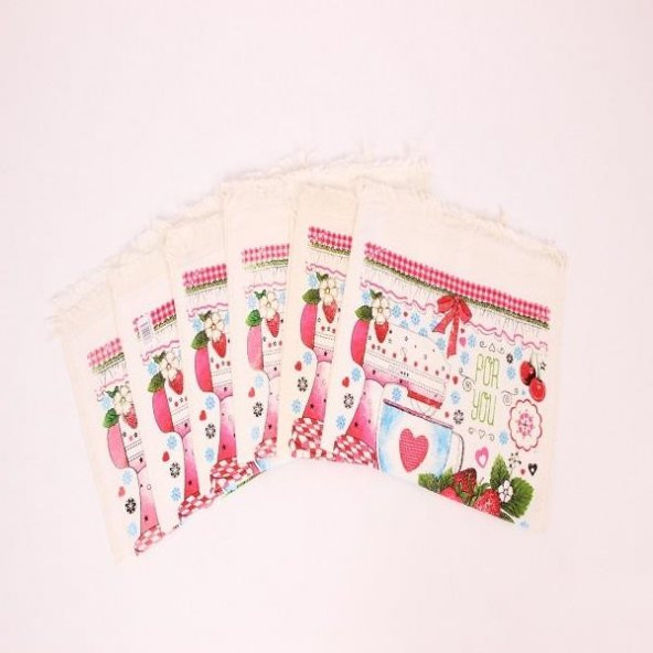 Wedding Home Kadife Baskılı Peçete For You 6lı 40x60 - 2