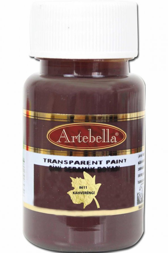 Artebella Transparan Çini Seramik Boyası 861150 Kahverengi 50 ml - 2