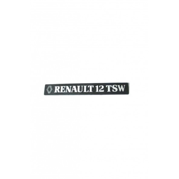 Renault 12 TSW Yazısı