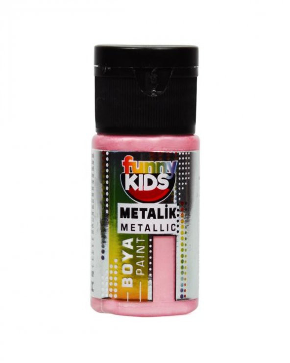 Funny Kids Metalik Boya Toz Pembe 20cc