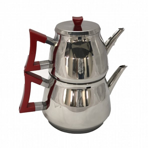 Mimarsinan Zirve Büyük Boy Kırmızı Çaydanlık - M-4753 - 1