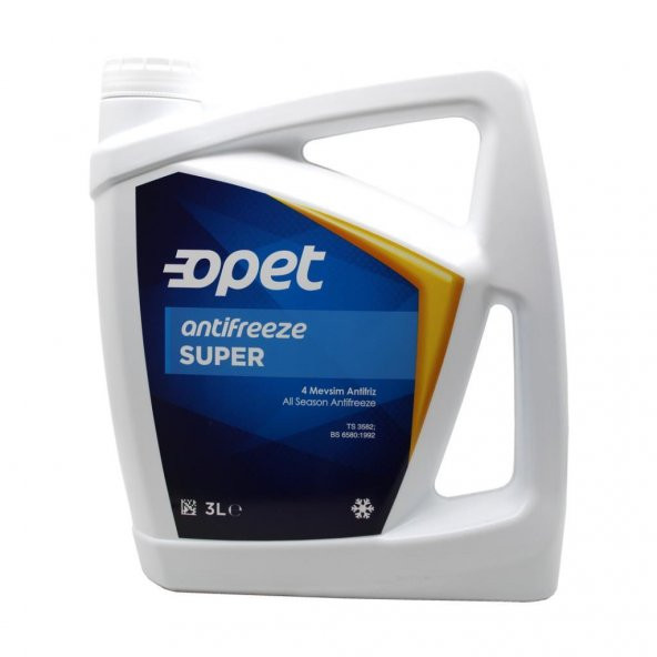 Opet Süper Antifriz 3 Lt Mavi Dört Mevsim Koruma