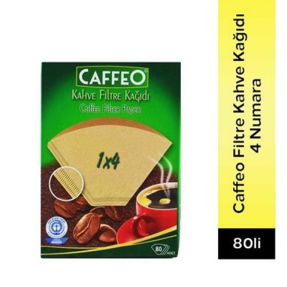Caffeo Filtre Kahve Kağıdı 4 Numara 80 Adet - 1