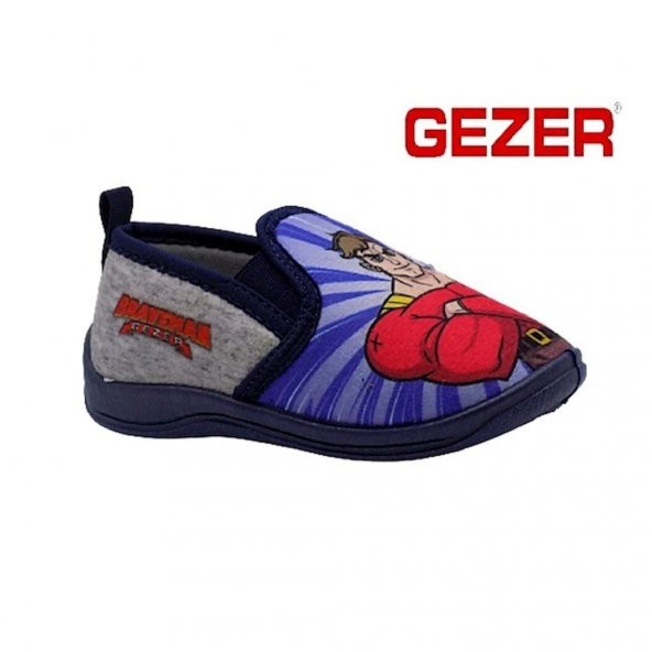 Gezer 03089 Mavi Ev İçi Okul Erkek Çocuk Günlük Panduf Ayakkabı