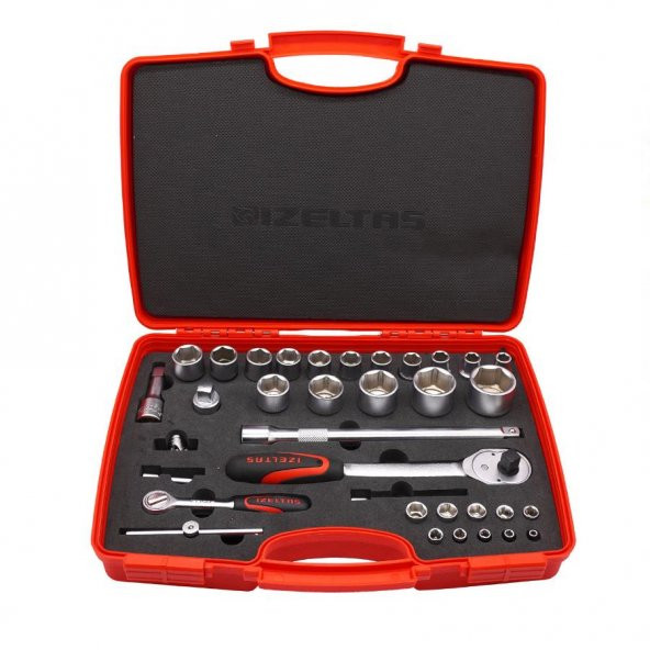 İzeltaş 1/4-1/2 Kombine Altı Köşe Lokma Anahtar Takımı 35 parça - 2
