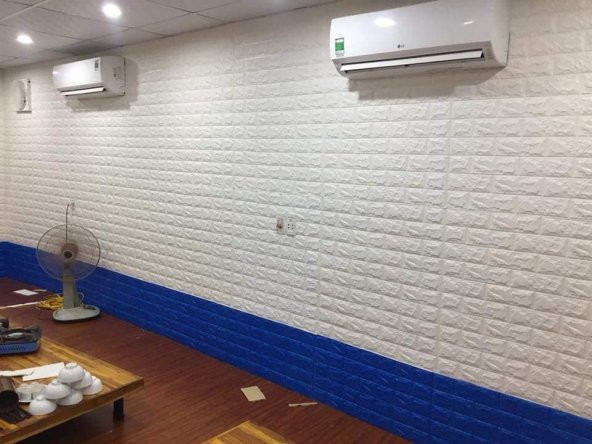 Renkli Duvarlar NW01 BEYAZ KENDİNDEN YAPIŞKANLI ESNEK SÜNGER DUVAR PANELİ - 5