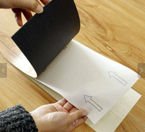 Renkli Duvarlar NWYP02 Açık Gri Budaklı Yapışkanlı Ahşap PVC Yer Döşeme Parkesi - Resim 6