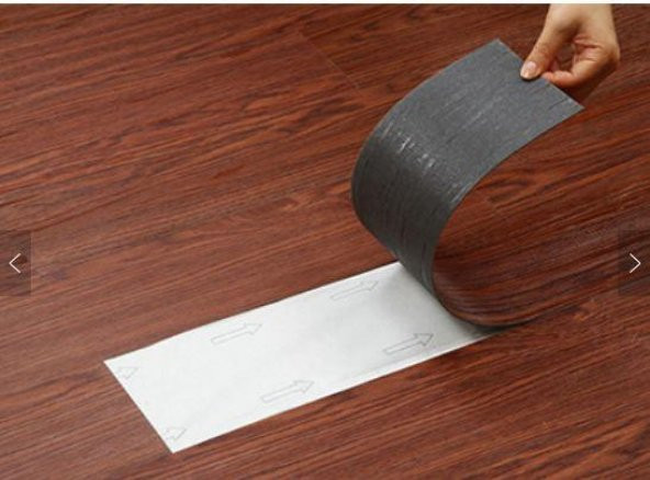 Renkli Duvarlar NWYP02 Açık Gri Budaklı Yapışkanlı Ahşap PVC Yer Döşeme Parkesi - Resim 9