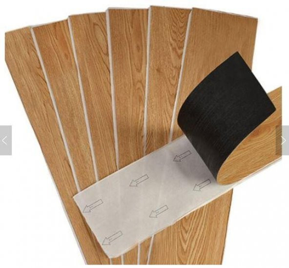 Renkli Duvarlar NWYP02 Açık Gri Budaklı Yapışkanlı Ahşap PVC Yer Döşeme Parkesi - Resim 10