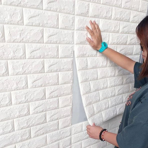 Renkli Duvarlar Balkon Duvar Kaplama Kendinden Yapışkanlı Panel - 2