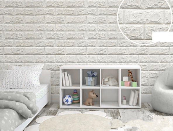 Renkli Duvarlar Anaokulu Kreş Duvar Kaplama 8,5mm Kendinden Yapışkanlı Panel