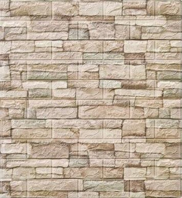 Renkli Duvarlar Doğal Taş 3D Kendinden Yapışkanlı Duvar Kağıdı Duvar Paneli - 2