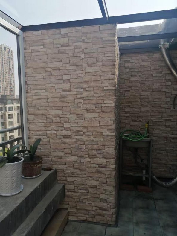 Renkli Duvarlar Doğal Taş 3D Kendinden Yapışkanlı Duvar Kağıdı Duvar Paneli - 8