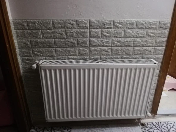 Renkli Duvarlar NW10 Çizgili Gri Kendinden Yapışkanlı 3D Dekoratif Duvar Paneli - 5