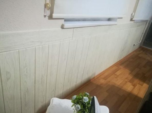 Renkli Duvarlar Krem Ahşap Lambiri 3D Kendinden Yapışkanlı Duvar Kağıdı Paneli - 4