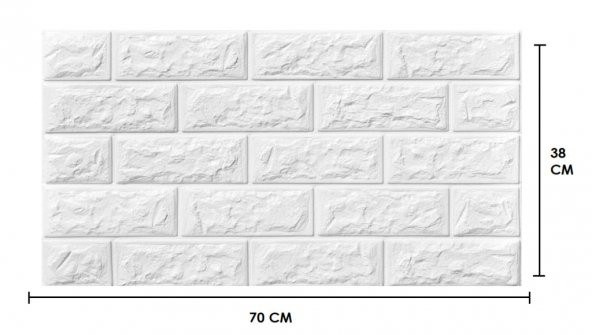 Kendinden Yapışkanlı Duvar Kaplama Kağıdı Paneli 70x38 cm 0,26 m2
