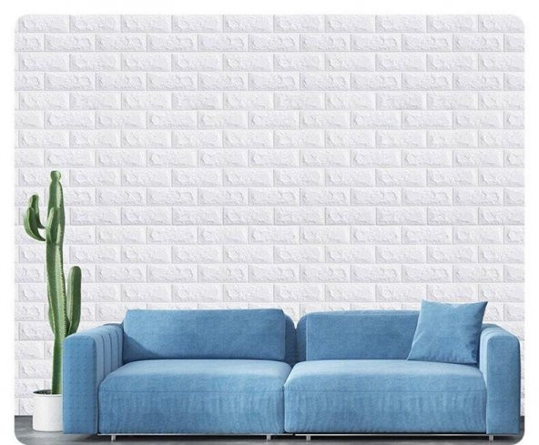 Renkli Duvarlar Kendinden Yapışkanlı Duvar Kaplama Kağıdı Paneli 70x38 cm 0,26 m2 - 6