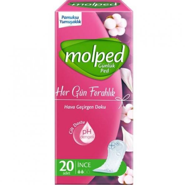 Molped Günlük Ped Her Gün Ferahlık 20’li