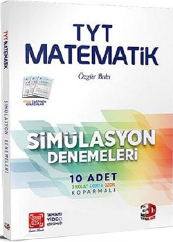 TYT Matematik Tamamı Video Çözümlü Simülasyon Denemeleri Çözüm Yayınları