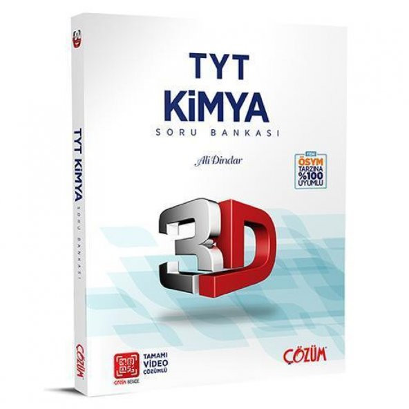 TYT 3D Kimya Tamamı Video Çözümlü Soru Bankası 3D Yayınları