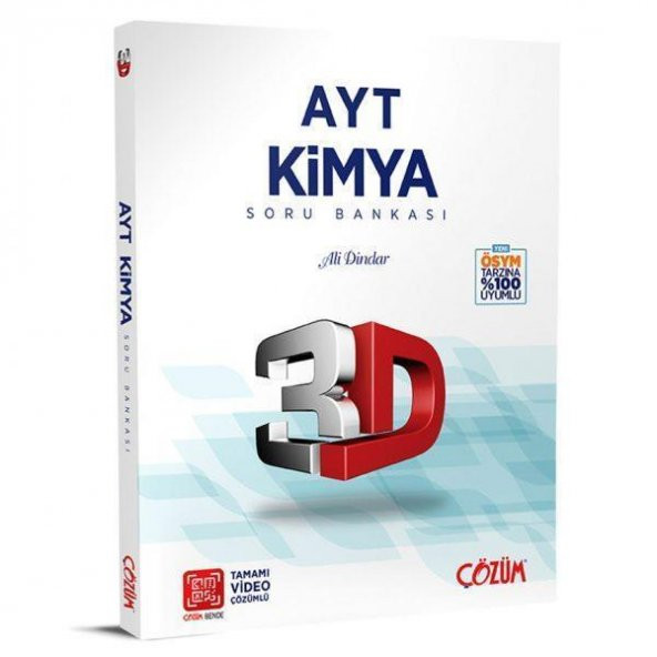 AYT 3D Kimya Tamamı Video Çözümlü Soru Bankası 3D Yayınları