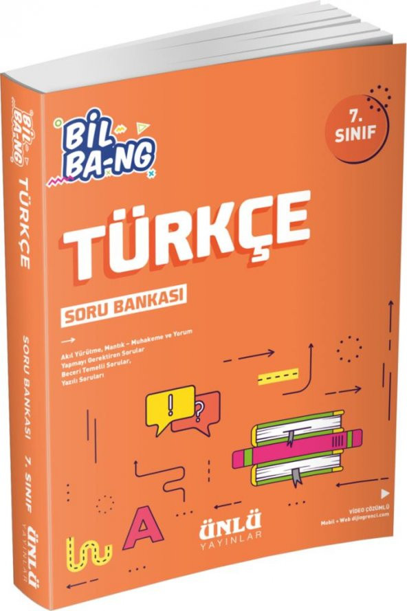Ünlü Yayınları 7. Sınıf Türkçe Soru Bankası (Bil-Bang) 2021