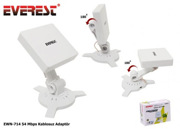 Everest EWN-714 54 Mbps Kablosuz Ağ Adaptörü - 3