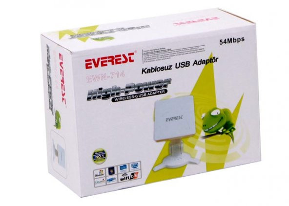 Everest EWN-714 54 Mbps Kablosuz Ağ Adaptörü - 4