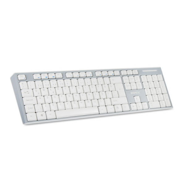EVEREST KM-6063 BEYAZ/GRI KABLOSUZ Q MULTIMEDYA KLAVYE - 3