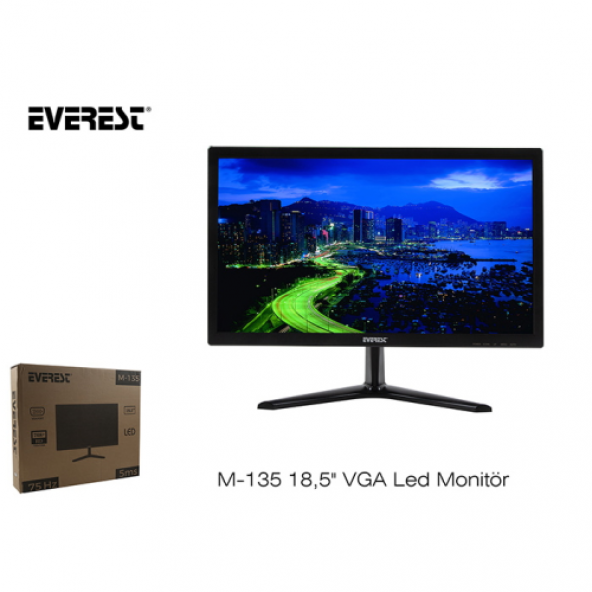 EVEREST M-135 18.5" VGA LED MONİTÖR 5ms HD